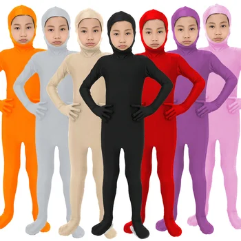 High elastic Kid's Boy Bodysuit Face Open Spandex Zentai Custom Wears long sleeve Suit Zipper Cap Hat spandex zentai cosplay
High elastic Kid's Boy Bodysuit Face Open Spandex Zentai Custom Wears long sleeve Suit Zipper Cap Hat spandex zentai cosplay