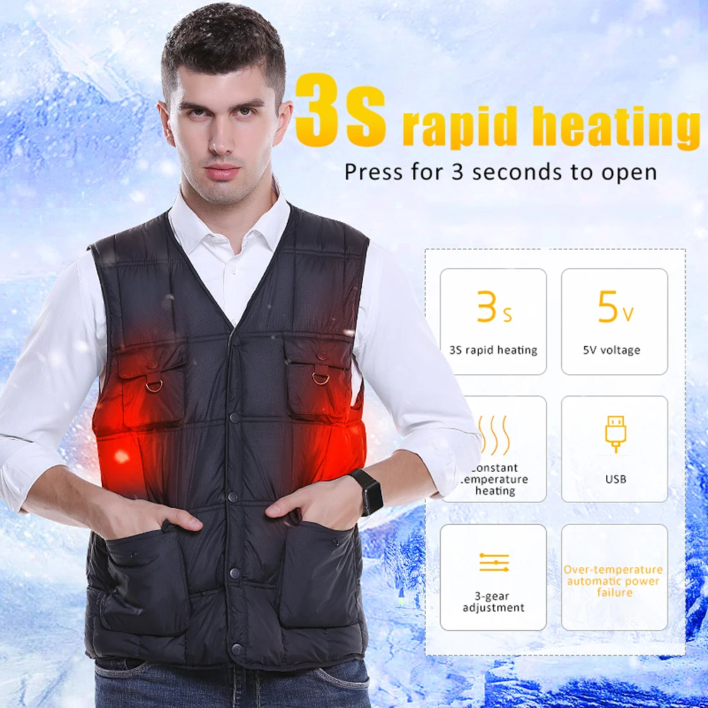 Intelligent Heating Solid Color Cotton Vest Korean Version Jacket USB Safe Winter Loaded Heating Fishing Clothes
Intelligent Heating Solid Color Cotton Vest Korean Version Jacket USB Safe Winter Loaded Heating Fishing Clothes