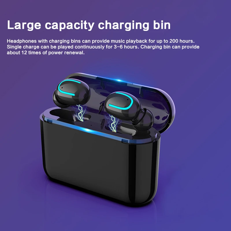 TWS Bluetooth Earphones Wireless Headphones with Micphone Handsfree Calls Sports Earbuds Gaming Headset Powerbank Charging Box
TWS Bluetooth Earphones Wireless Headphones with Micphone Handsfree Calls Sports Earbuds Gaming Headset Powerbank Charging Box