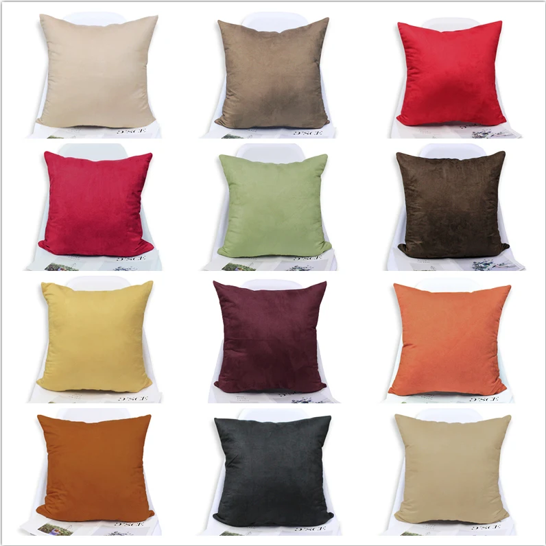 Fashion Thick Suede Cushion Cover Solid Color Custom Throw Pillow Case For Bed Chair Sofa Home Decor 30/35/40x40/45*45cm/50/60
Fashion Thick Suede Cushion Cover Solid Color Custom Throw Pillow Case For Bed Chair Sofa Home Decor 30/35/40x40/45*45cm/50/60