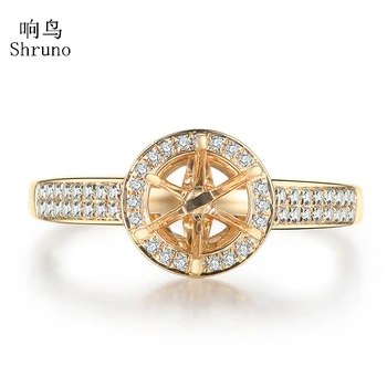 Shruno Round 6mm Solid 14K Yellow Gold Natural Diamonds Engagement Wedding Semi Mount Ring Setting Women Fine Jewelry Women Gift
Shruno Round 6mm Solid 14K Yellow Gold Natural Diamonds Engagement Wedding Semi Mount Ring Setting Women Fine Jewelry Women Gift