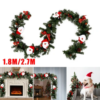 1.8/2.7M Artificial Christmas Fireplace Garland Wreath Pine Tree Ornament Happy New Year 2021 Navidad Christmas Decoration
1.8/2.7M Artificial Christmas Fireplace Garland Wreath Pine Tree Ornament Happy New Year 2021 Navidad Christmas Decoration