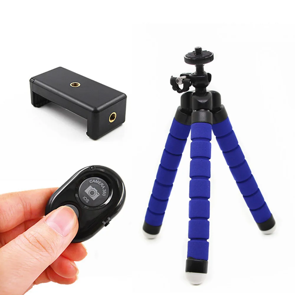 Flexible Octopus Bluetooth Remote Control Tripod Bracket Mobile Phone Holder Camera Selfie Tripod Stand Support Photo Phone Clip
Flexible Octopus Bluetooth Remote Control Tripod Bracket Mobile Phone Holder Camera Selfie Tripod Stand Support Photo Phone Clip