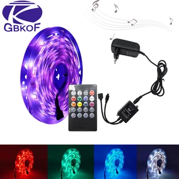 LED Music Strip Light RGB Set 5050 2835 LED Tape Music LED Stripe Sound Sensor 20Key Controller RGB Strip Backlight Ribbon
LED Music Strip Light RGB Set 5050 2835 LED Tape Music LED Stripe Sound Sensor 20Key Controller RGB Strip Backlight Ribbon