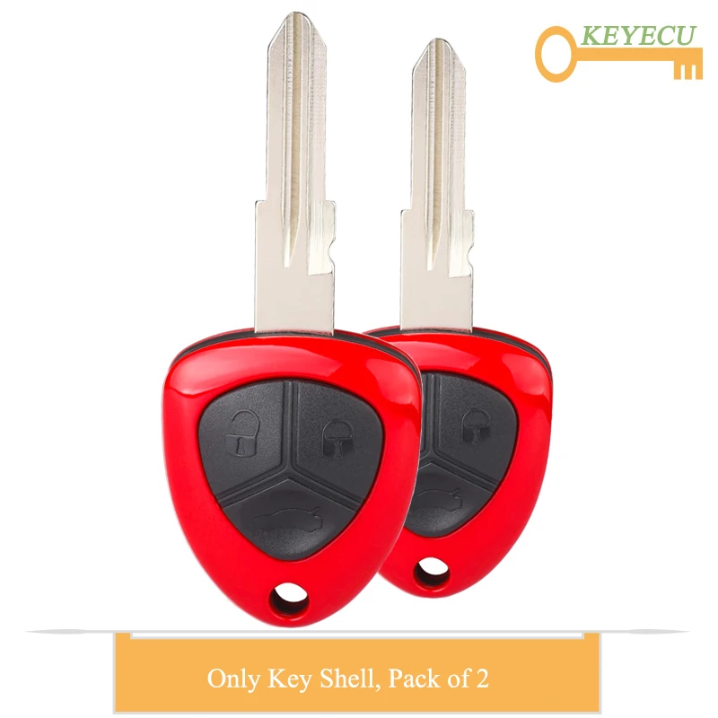 KEYECU 2 Pieces Remote Control Car Key Shell Case Housing for Ferrari F430 2005 2006 2007 2008 2009, FOB 3 Buttons - GTR15 Blade
KEYECU 2 Pieces Remote Control Car Key Shell Case Housing for Ferrari F430 2005 2006 2007 2008 2009, FOB 3 Buttons - GTR15 Blade
