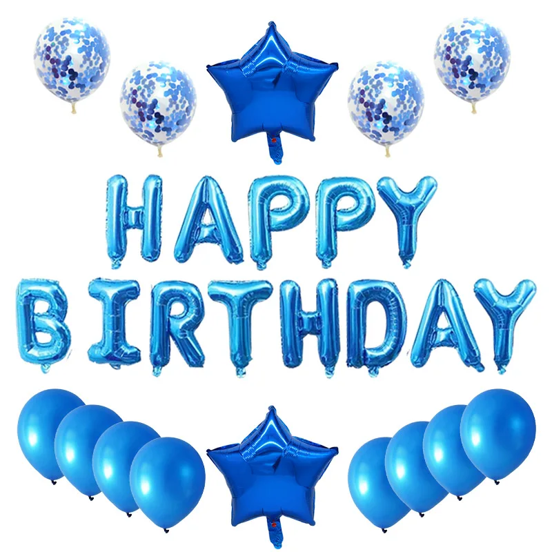 15pcs Happy Birthday Confetti Latex Balloons Foil Letter Balloon Baby Shower Adult Kid Birthday Party Decoration Supplies Globos 
15pcs Happy Birthday Confetti Latex Balloons Foil Letter Balloon Baby Shower Adult Kid Birthday Party Decoration Supplies Globos