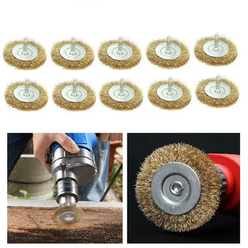 10pcs 38mm T-Type Copper-Plated Steel Wire BrushSet 1/4" Shank Electric Angle Grinder For Rotary Tools And Drills
10pcs 38mm T-Type Copper-Plated Steel Wire BrushSet 1/4" Shank Electric Angle Grinder For Rotary Tools And Drills