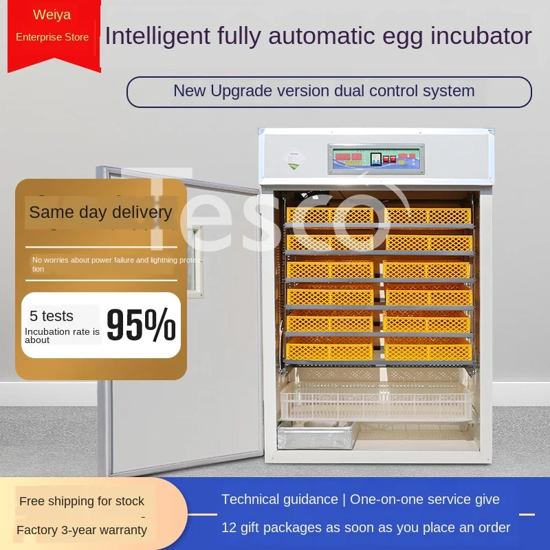 Egg Incubator Chicken Incubator Automatic Intelligent Large Hatching Egg Duck Goose Pigeon Indust
Egg Incubator Chicken Incubator Automatic Intelligent Large Hatching Egg Duck Goose Pigeon Indust