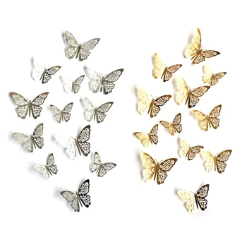 24PCS 3D Hollow Three-Dimensional Paper Butterfly Wall Stickers Living Room Study Home Decoration (Gold + Silver)
24PCS 3D Hollow Three-Dimensional Paper Butterfly Wall Stickers Living Room Study Home Decoration (Gold + Silver)
