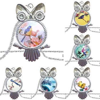 For Men Women Vintage Jewelry Glass Cabochon Choker Pendant Long Owl Necklace Antique Bronze Beautiful Flower Bird
For Men Women Vintage Jewelry Glass Cabochon Choker Pendant Long Owl Necklace Antique Bronze Beautiful Flower Bird
