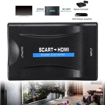New Suiteble For Scart to HDMI Converter AV Audio Video 1080P HD TV Scaler Adapter EU Plug Cable Converters Accessories
New Suiteble For Scart to HDMI Converter AV Audio Video 1080P HD TV Scaler Adapter EU Plug Cable Converters Accessories