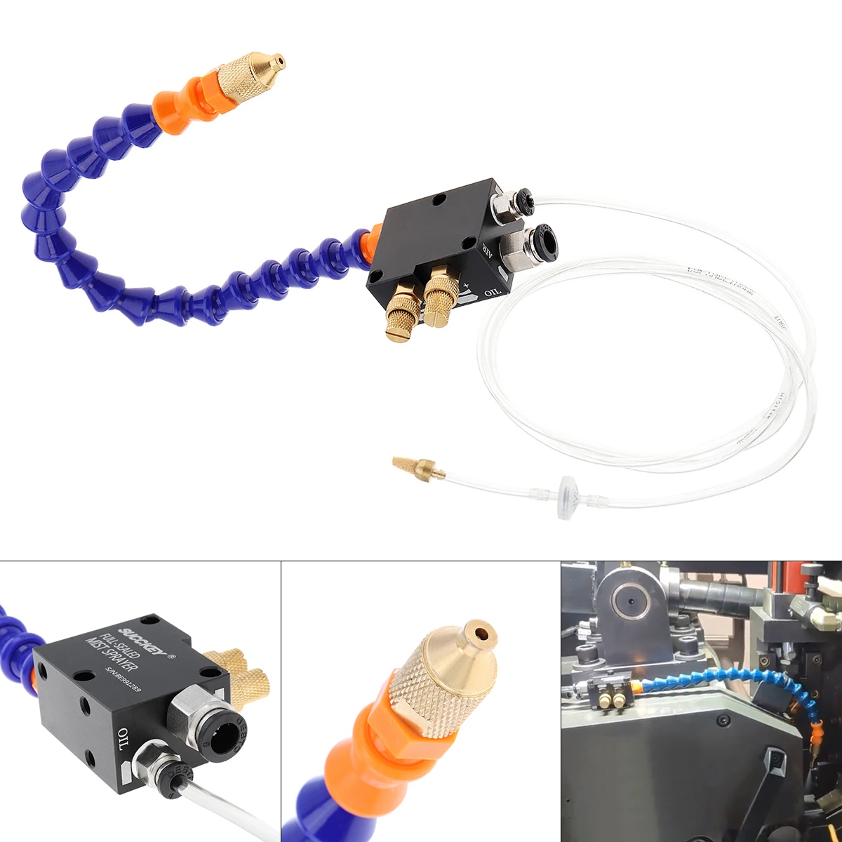 30cm Mist Coolant Lubrication Spray System with 0.6mm Inner Diameter Micro Nozzle and Fully Sealed Plastic Tube
30cm Mist Coolant Lubrication Spray System with 0.6mm Inner Diameter Micro Nozzle and Fully Sealed Plastic Tube