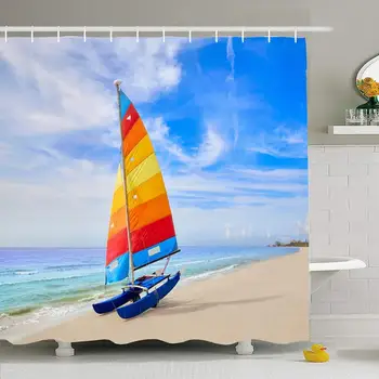 Shower Curtain Set with Hooks 72x72 Florida Wavy Fort Myers Beach Catamaran Sailboat Landmarks Outdoors in Water Parks indoor
Shower Curtain Set with Hooks 72x72 Florida Wavy Fort Myers Beach Catamaran Sailboat Landmarks Outdoors in Water Parks indoor