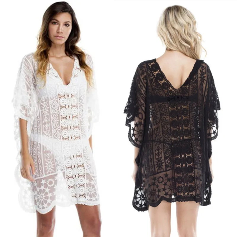Tunics For The Beach Pareo Mesh Cover Up Swimsuit Women Summer Dress Ladies Large Size Lace Embroidered Sexy Hollow Skirt Loose
Tunics For The Beach Pareo Mesh Cover Up Swimsuit Women Summer Dress Ladies Large Size Lace Embroidered Sexy Hollow Skirt Loose