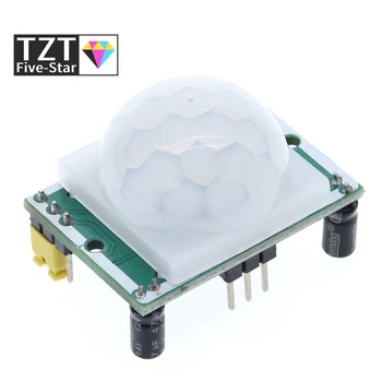 HC-SR501 Adjust IR Pyroelectric Infrared PIR Motion Sensor Detector Module for arduino for raspberry pi kits + Case
HC-SR501 Adjust IR Pyroelectric Infrared PIR Motion Sensor Detector Module for arduino for raspberry pi kits + Case