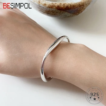 Besimpol 925 Sterling Silver Bracelet Solid Irregular Line Adjustable Bracelets for Women Luxury Simple Silver Chain Bracelet
Besimpol 925 Sterling Silver Bracelet Solid Irregular Line Adjustable Bracelets for Women Luxury Simple Silver Chain Bracelet