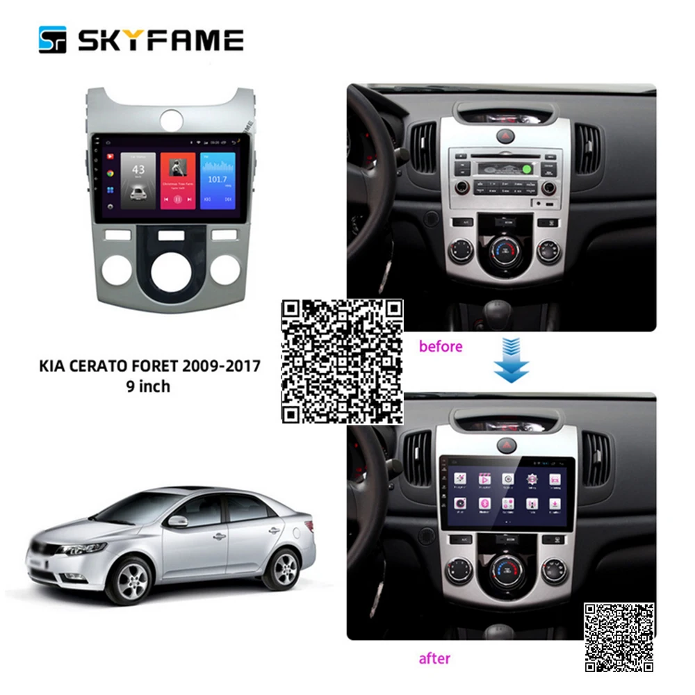 Автомобильные аксессуары SKYFAME радио стерео для Kia Cerato/Forte 2009-2017 мультимедийная