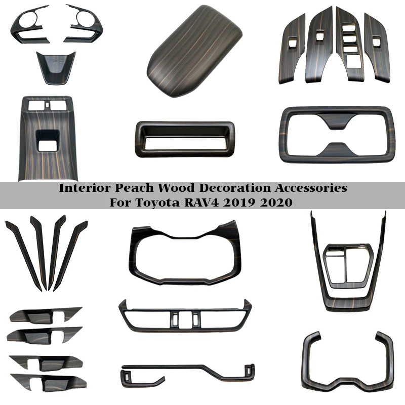 Car Interior Peach Wood Decoration Accessories For Toyota RAV4 2019 2020 Instrument Console Gear Water Cup Cover Air Vent Trims
Car Interior Peach Wood Decoration Accessories For Toyota RAV4 2019 2020 Instrument Console Gear Water Cup Cover Air Vent Trims