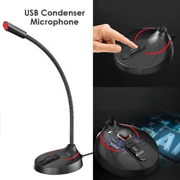 Computer Microphone Conference Mic Household Computer Safety Omnidirectional USB Condenser Elements for PS4 PS3 PC
Computer Microphone Conference Mic Household Computer Safety Omnidirectional USB Condenser Elements for PS4 PS3 PC
