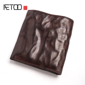 AETOO Handmade retro wallet, men's short head leather personality wallet, soft leather doka bit wallet
AETOO Handmade retro wallet, men's short head leather personality wallet, soft leather doka bit wallet
