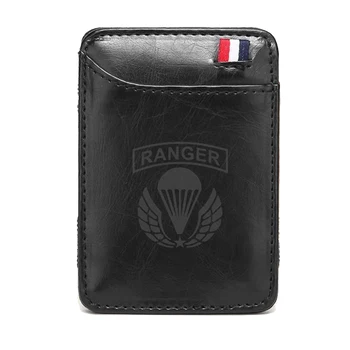 New Ranger Airborne Troops Design Classic Black Leather Magic Wallets Men Women Money Clips Card Mini Purse Cash Holder 
New Ranger Airborne Troops Design Classic Black Leather Magic Wallets Men Women Money Clips Card Mini Purse Cash Holder
