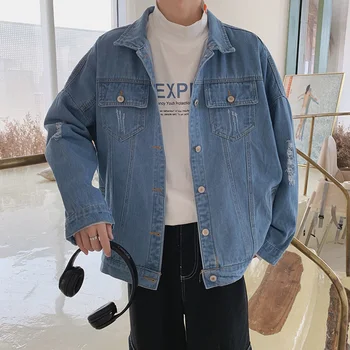 Autumn New Denim Jacket Men's Fashion Wash Printing Casual Denim Jacket Man Streetwear Loose Hip Hop Bomber Jacket Male Clothes
Autumn New Denim Jacket Men's Fashion Wash Printing Casual Denim Jacket Man Streetwear Loose Hip Hop Bomber Jacket Male Clothes