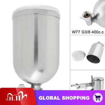 W77 400ml Stainless Steel Car Paint Spray Gun Pot with 3/8 Inch Air Inlet and 3/5 Inch Screw Thread Connector for Automotive
W77 400ml Stainless Steel Car Paint Spray Gun Pot with 3/8 Inch Air Inlet and 3/5 Inch Screw Thread Connector for Automotive
