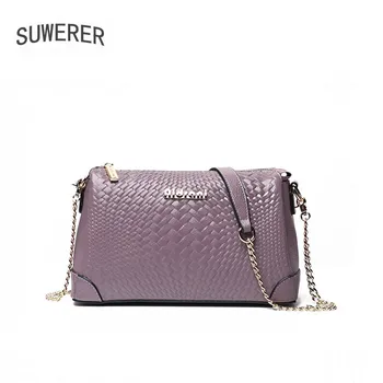 SUWERER 2020 New Women Genuine Leather bag fashion Weave pattern famous brand women leather shoulder Crossbody bag
SUWERER 2020 New Women Genuine Leather bag fashion Weave pattern famous brand women leather shoulder Crossbody bag