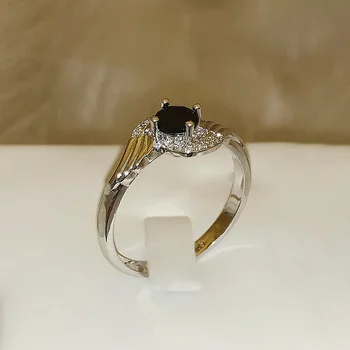 Unique Natural Black Onyx Anniversary Party Ring 925 Sterling Silver Ring Round Cut Zircon Ring Ladies Jewelry 
Unique Natural Black Onyx Anniversary Party Ring 925 Sterling Silver Ring Round Cut Zircon Ring Ladies Jewelry