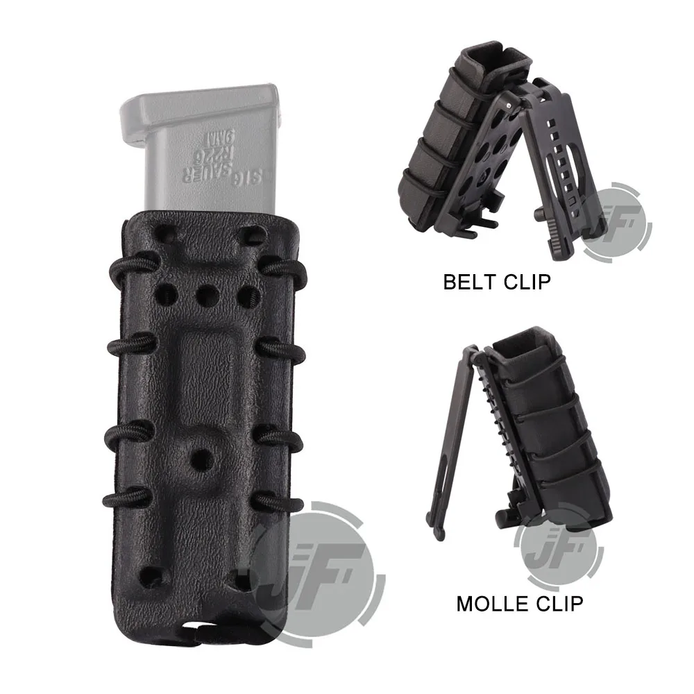 Tactical Scorpion Hard Shell Pistol Mag Carrier for .45 / 9mm Single & Double Stack Magazine Pouch Carrier w/ MOLLE / Belt Mount
Tactical Scorpion Hard Shell Pistol Mag Carrier for .45 / 9mm Single & Double Stack Magazine Pouch Carrier w/ MOLLE / Belt Mount