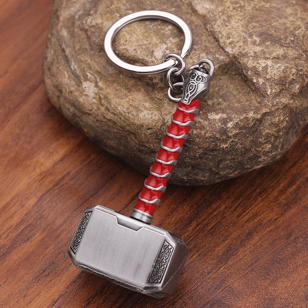 Marvel The Avengers 4 Thor Hammer Metal Keychains The Dark World Weapon Iron Man Keyring For Women Movie Fans Jewelry
Marvel The Avengers 4 Thor Hammer Metal Keychains The Dark World Weapon Iron Man Keyring For Women Movie Fans Jewelry