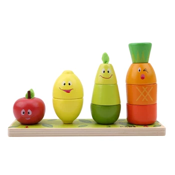 2020 Wooden Educational Block Toy Fruit Shape Colorful Sorter Stacking Game Montessori Building Block Toy Gift For Children
2020 Wooden Educational Block Toy Fruit Shape Colorful Sorter Stacking Game Montessori Building Block Toy Gift For Children