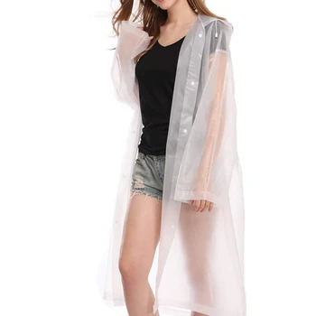 EVA Women Men Raincoat Thickened Waterproof Rain Poncho Coat Adult Clear Transparent Camping Hoodie Rainwear Suit
EVA Women Men Raincoat Thickened Waterproof Rain Poncho Coat Adult Clear Transparent Camping Hoodie Rainwear Suit