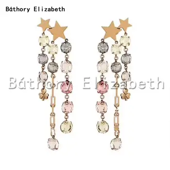 Classic Crystal Star Long Tassel Earrings Cubic Zircon Earrings for Girls Fashion Jewelry Wedding Drop Earrings Accessories
Classic Crystal Star Long Tassel Earrings Cubic Zircon Earrings for Girls Fashion Jewelry Wedding Drop Earrings Accessories