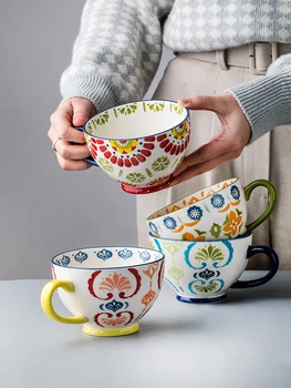 

Luxury Ceramic Coffee Mug Cup Travel Breakfast Cute Small Coffee Mug Ceramic Turkish Kubki Do Kawy I Herbaty Ceramic Mug BA6
