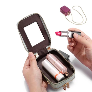 Lipsticks Wallet Genuine Leather Wallet Female Makeup Mirror Lipstick Case Crocodile Pattern Cosmetic Organizer Fashion
Lipsticks Wallet Genuine Leather Wallet Female Makeup Mirror Lipstick Case Crocodile Pattern Cosmetic Organizer Fashion