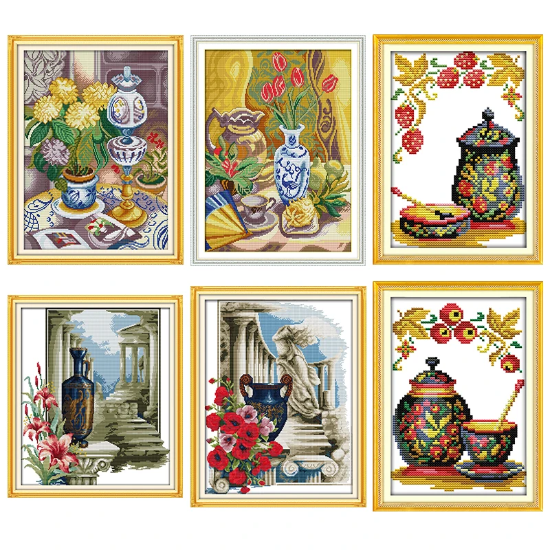 Porcelain vase series cross stitch kit 14ct 11ct count print canvas cross stitch needlework embroidery DIY handmade embroidery
Porcelain vase series cross stitch kit 14ct 11ct count print canvas cross stitch needlework embroidery DIY handmade embroidery