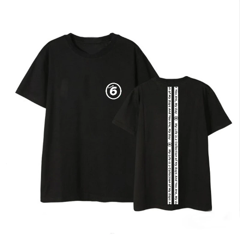 Kpop DAY6 each Day6 In July Album Shirts Уличная Повседневная Свободная футболка футболки с