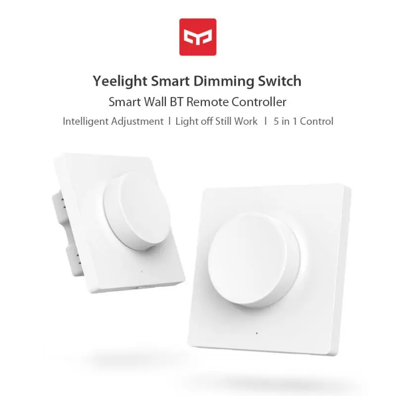 Yeelight Smart Home Dimmable Wall Switch / Wireless Switch Bluetooth Remote Control Switch Work With Mi Home Yeelight APP
Yeelight Smart Home Dimmable Wall Switch / Wireless Switch Bluetooth Remote Control Switch Work With Mi Home Yeelight APP
