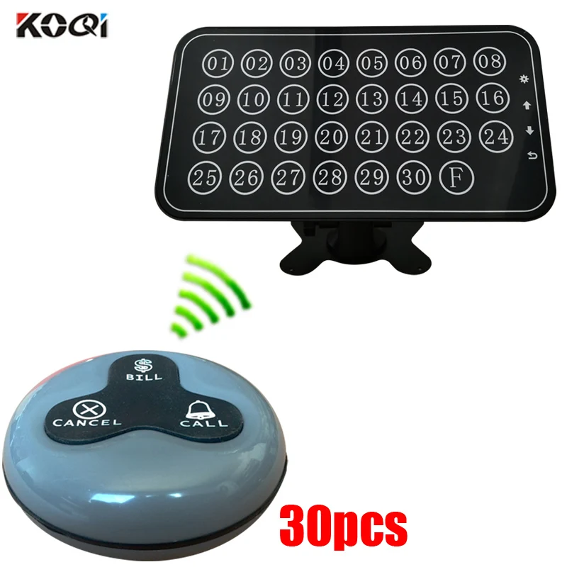 Wireless call System 1 electronic number display receiver 30 restaurant service button
Wireless call System 1 electronic number display receiver 30 restaurant service button