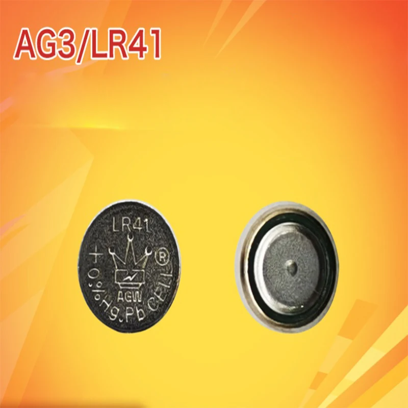 Новый 100 шт. 1 5 V AG3 LR41 SR41 аккумулятора кнопочного типа литиево металлическая