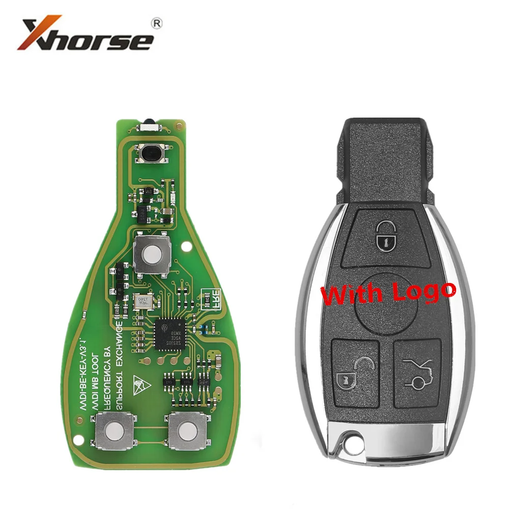Xhorse VVDI BE Key Pro улучшенная версия V1.5 с корпусом смарт-ключа логотипом 3 кнопки для Benz