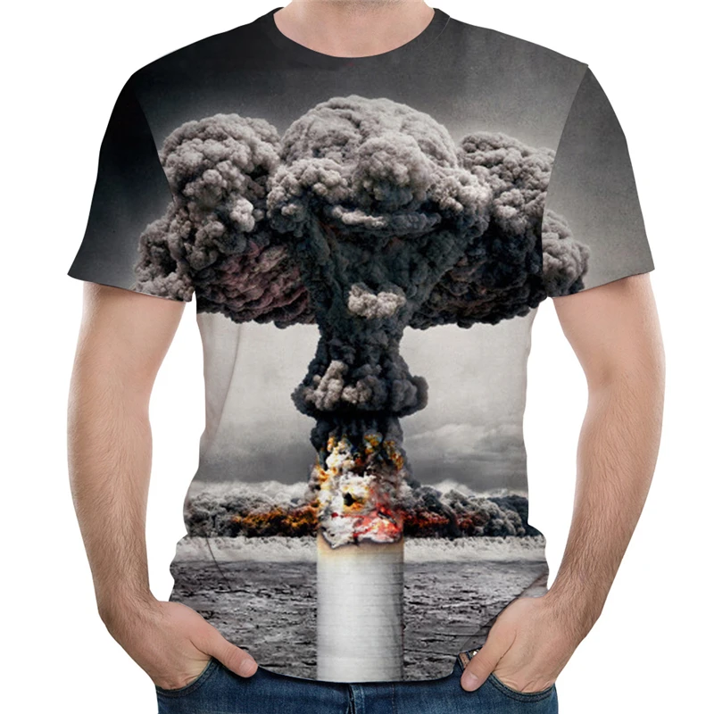 Мужская футболка с коротким рукавом Vertigo Hypnotic 3d летняя 3D принтом компрессионная