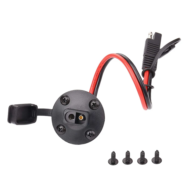 12AWG 30CM SAE Power Socket SAE Waterproof Quick Connect Panel Mount with 4 Mounting Screws for Battery Charger
12AWG 30CM SAE Power Socket SAE Waterproof Quick Connect Panel Mount with 4 Mounting Screws for Battery Charger