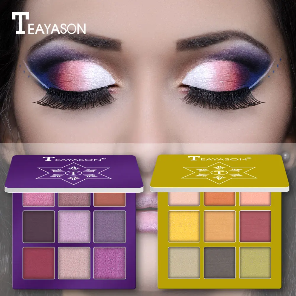 TEAYASON Nine Color Eyeshadow Palette Pearlescent Matte Glitter Eye Shadow Diamond Unique Eye Shadow Powder Eye Style TSLM1
TEAYASON Nine Color Eyeshadow Palette Pearlescent Matte Glitter Eye Shadow Diamond Unique Eye Shadow Powder Eye Style TSLM1