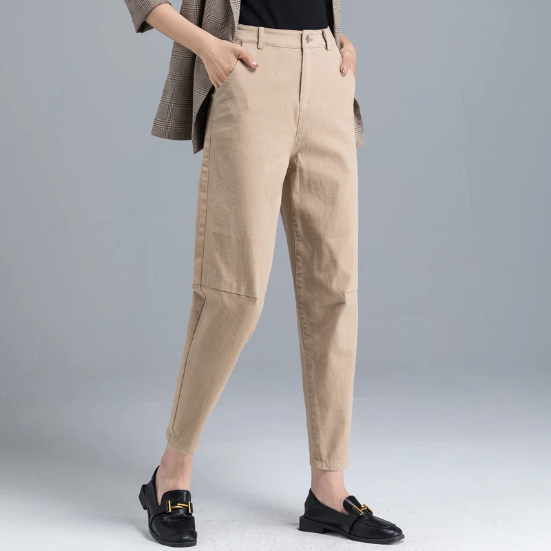 High Waist Ankle Length Pants Women Casual Style Solid Loose Ankle-Length Trousers Pockets Regular New Fashion
High Waist Ankle Length Pants Women Casual Style Solid Loose Ankle-Length Trousers Pockets Regular New Fashion