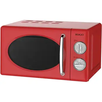 Sogo SS-890-R-Microwave Retro Style, Vintage Microwave with capacity 20 Liter, 5 Powers, 700 Watts-Color Red
Sogo SS-890-R-Microwave Retro Style, Vintage Microwave with capacity 20 Liter, 5 Powers, 700 Watts-Color Red