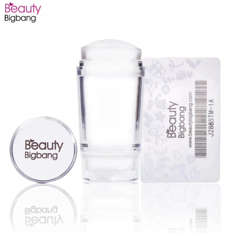 BeautyBigBang 1Set Plastic Silicone Double Head Nail Stamper + Scraper Clear Jelly Handle For Nail Art Polish Stamping Plate
BeautyBigBang 1Set Plastic Silicone Double Head Nail Stamper + Scraper Clear Jelly Handle For Nail Art Polish Stamping Plate