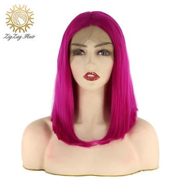 ZigZag Rose Red Synthetic Lace Front Wigs for Black Women Glueless Short Bob Wig High Temperature Resistance Fiber Middle Part
ZigZag Rose Red Synthetic Lace Front Wigs for Black Women Glueless Short Bob Wig High Temperature Resistance Fiber Middle Part