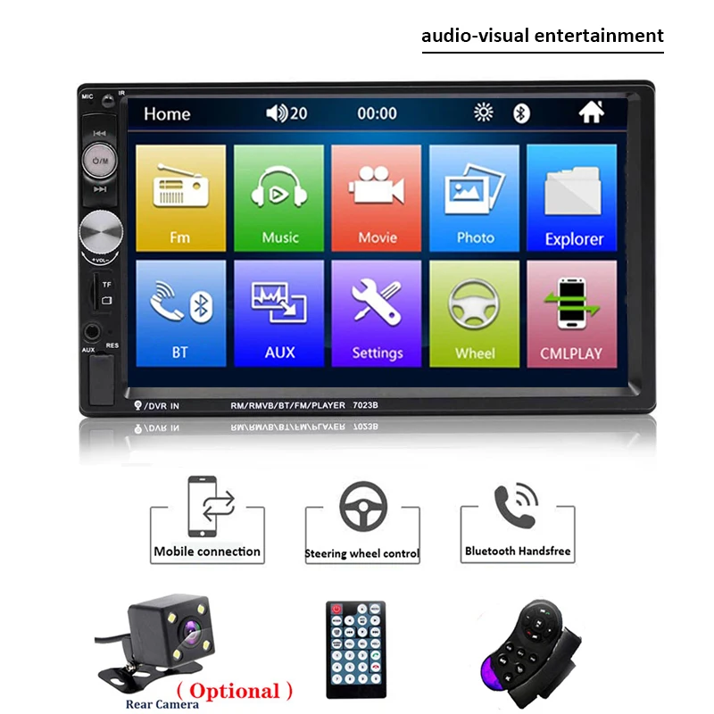 Universal Car Multimedia Player 2 din Android Autoradio Stereo 7" Touch Screen Bluetooth MP5 Player Rear View Camera Mirrorlink
Universal Car Multimedia Player 2 din Android Autoradio Stereo 7" Touch Screen Bluetooth MP5 Player Rear View Camera Mirrorlink